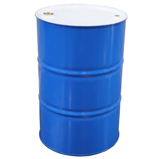 Picture of 55 Gallon Blue Unlined Steel Tight Head Drum, 2 Hoops, 2" & 3/4" Fittings, UN Rated