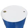 Picture of 55 Gallon Blue Unlined Steel Tight Head Drum, 2 Hoops, 2" & 3/4" Fittings, UN Rated
