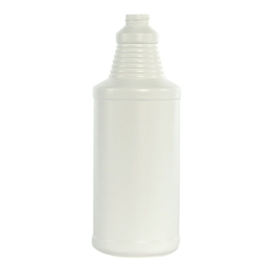 Picture of 40 oz White HDPE Ring Neck Carafe, 28-400, 25% PCR, 65 Gram