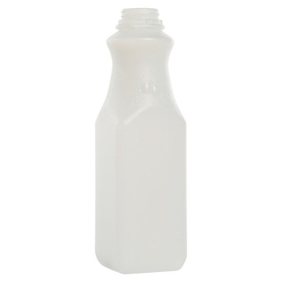 Picture of 32 oz Natural HDPE Square Juice, 38-400, 38 Gram