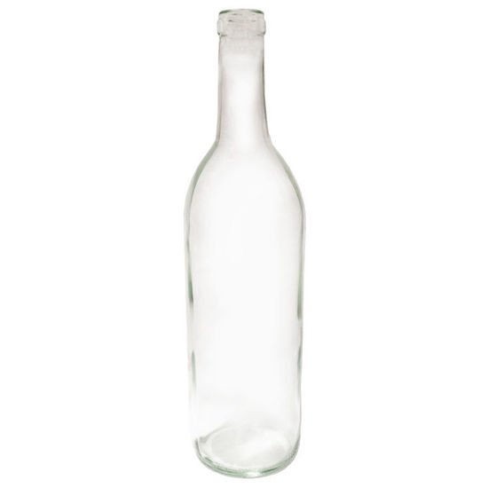Picture of 750 mL Flint Glass Wine Bottle, Cork Finish, 12x1