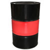 Picture of 55 Gallon Black/Red Unlined Steel Tight Head Drum, Red Middle on Drum, UN Rated