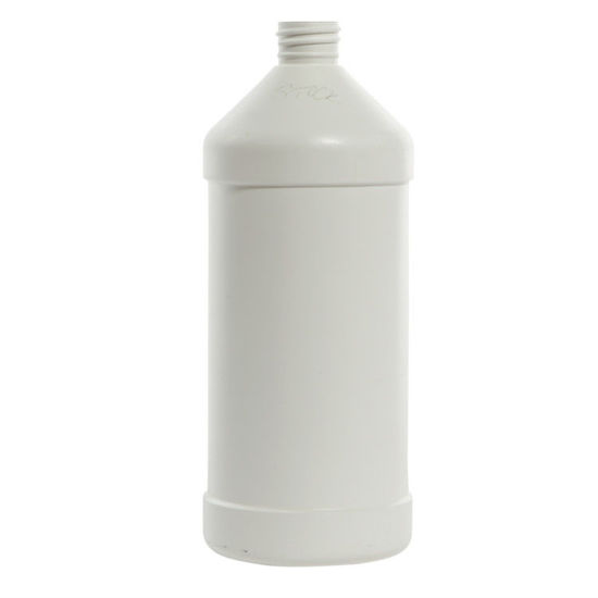 Picture of 32 oz White HDPE Modern Round, 28-410, 52 Gram