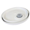 Picture of 3.5-6 Gallons White HDPE Plastic Cover, Rieke Spout, UN Rated