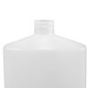 Picture of 32 oz natural HDPE Plastic Ribbed Straight Side Oval Bottle, 28-410 Neck Finish, 57 Gram
