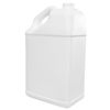 Picture of 5 Liter White HDPE Plastic Slant Handle F-Style Bottle, 38-400 Neck Finish, 170 Gram