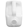 Picture of 5 Liter White HDPE Plastic Slant Handle F-Style Bottle, 38-400 Neck Finish, 170 Gram