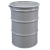 Picture of 55 Gallon Gray Unlined Steel Open Head Drum, w/ Gray Cover, 2" & 3/4" Tri-Sure Fitting, Bolt Ring, UN Rated