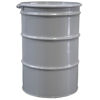 Picture of 55 Gallon Gray Unlined Steel Open Head Drum, w/ Gray Cover, 2" & 3/4" Tri-Sure Fitting, Bolt Ring, UN Rated