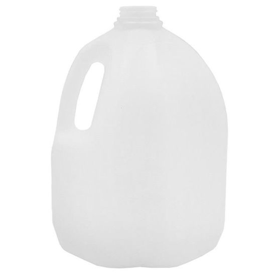 Picture of 128 oz Natural HDPE Plastic Dairy Jug, 38-400, Continual Thread, 65 Gram