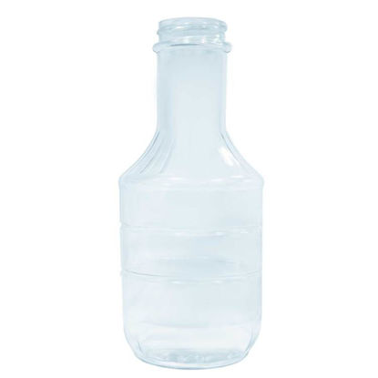 Picture of 16 OZ CLEAR PVC FLUTED DECANTER BBQ BOTTLE, W/ 38-400 NECK FINISH