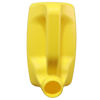 Picture of 128 oz Yellow HDPE Plastic F-Style Bottle, 38-400 Neck Finish, Fluorinated Level 3, 165 Gram