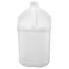 Picture of 128 oz Natural HDPE Plastic Industrial Square Bottle, 38-400 Neck Finish