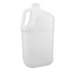 Picture of 128 oz Natural HDPE Plastic Industrial Square Bottle, 38-400 Neck Finish
