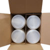 Picture of 128 oz Natural HDPE Plastic Industrial Round Bottles, 38-400, 4x1, 120 Gram, Kraft Box