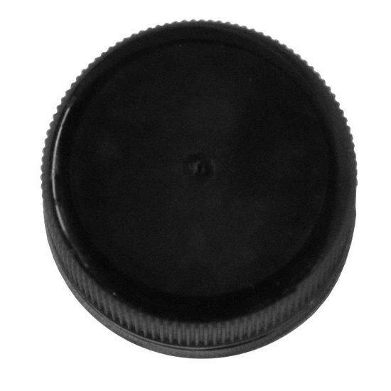 Picture of 38-350 Black PP Plastic Cap, F217 Liner, Tamper Evident w/ Tamper Tip