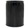 Picture of 1 Gallon Black Steel Tight Head Pail, Red/Brown Phenolic Lining w/ 2" Rieke Fitting
