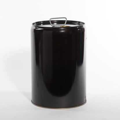 Picture of 6 Gallon Black Steel Tight Head Pail, Double Phenolic Lined w/ Rieke Spout, UN Rated
