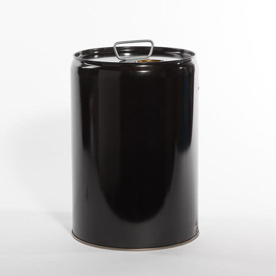 Picture of 6 Gallon Black Steel Tight Head Pail, Double Phenolic Lined w/ Rieke Spout, UN Rated