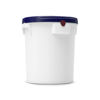 Picture of 20 Liter Curtec White HDPE Plastic Click Pack Screw Top Pail, UN Rated