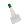 Picture of 24-410 Natural LDPE Spout Cap with Regular Red Tip, Easy Peel Heat Seal Liner