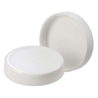 Picture of 53-400 White PP Screw Cap w/ SureSeal Liner