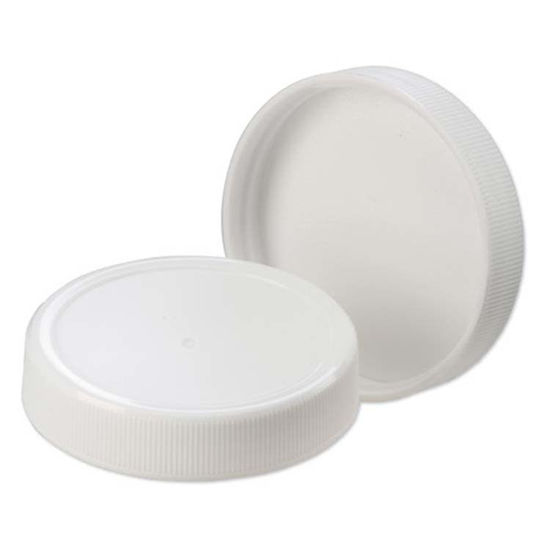 Picture of 53-400 White PP Screw Cap w/ SureSeal Liner