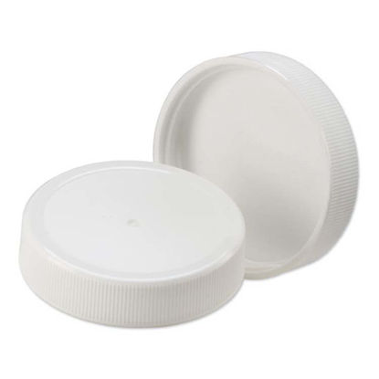 Picture of 48-400 White PP Screw Cap w/ SureSeal Liner