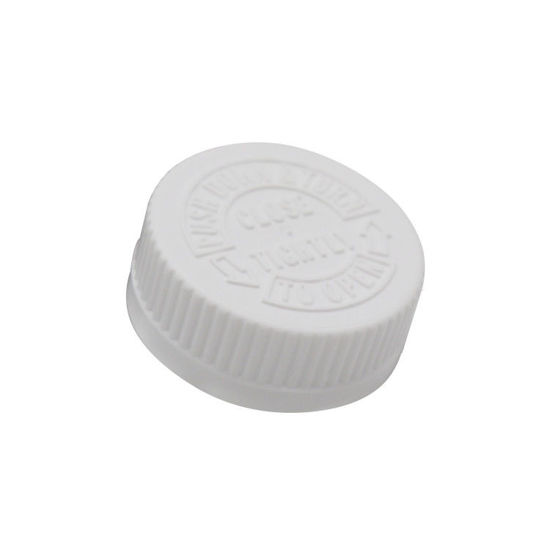 Picture of 38-400 White PP Child Resistant SAF Cap I with F217 Liner