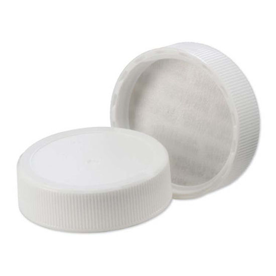 Picture of 38-400U White PP Screw Cap w/ F217 Liner