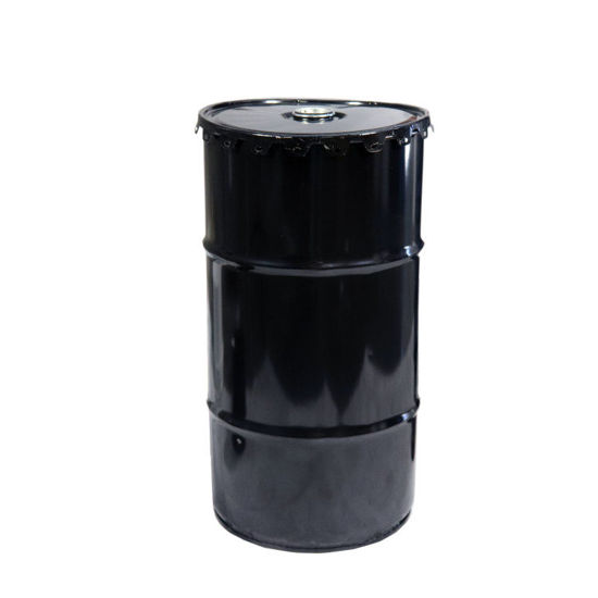 Picture of 16 Gallon Black Steel Open Head Drum, Rust Inhibited Lining w/ 2" Tri-Sure Fitting