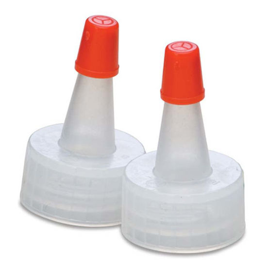 Picture of 20-400 Natural PP Spout Cap with Regular Red Tip (No Hole)