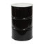 Picture of 55 Gallon Black Steel Tight Head Drum, Unlined, White Cover, w/ 2" and 3/4" Fittings, Painted Plugs, EDPM Gaskets, UN Rated
