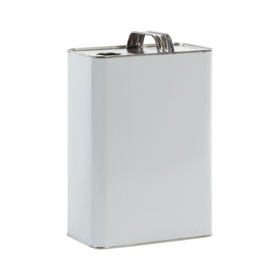 Picture of 1 Gallon White Tinplate F-Style Can, Unlined, 32 mm Rel, 610x907 (Bulk Pallet)