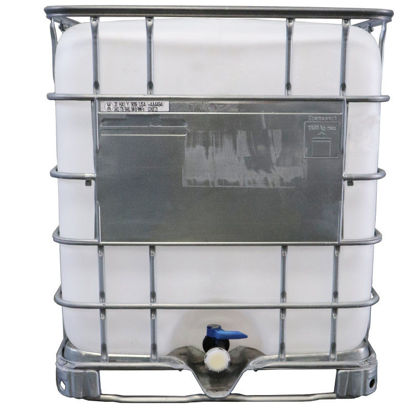 Picture of 275 Gallon Reconditioned IBC Tote, Natural Bottle, 2 Quick Disconnect Valve, Dust Cap, Steel Cage, Steel or Poly Pallet, UN Rated