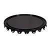 Picture of 16 Gallon Black Steel Drum Cover, Unlined, Crimp on Cover, No Fitting