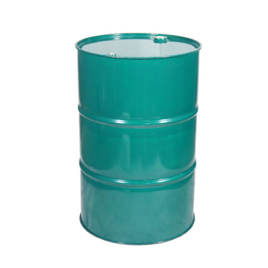 Picture of 55 Gallon Deep Green Heavy Steel Tight Head Steel Drum, Buff Epoxy Phenolic Lining, 2" & 3/4" Tri-Sure Fitting, EPDM Gasket, UN Rated