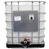 Picture of 275 Gallon Remanufactured IBC Tote Natural Plastic Bottle
w/ 2" NPT Ball Valve, 6" Plain Fill Cap, No Fitting