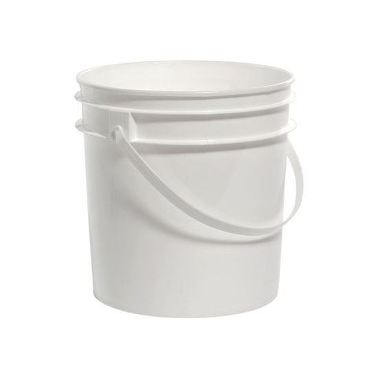 Picture of 1 Gallon White HDPE Tub w/ Plastic Handle