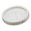 Picture of 1 Gallon White HDPE Plastic Tear Tab Cover w/ Gasket