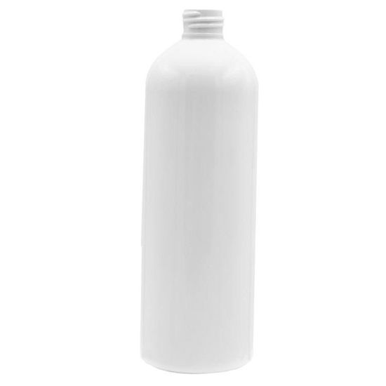 Picture of 16 oz White PET Cosmo Round Plastic Bottle, 24-410 Neck Finish, 32.5 Gram