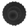 Picture of 45 mm, 45-405 Black PP Plastic Brush Cap, w/ Metal Tip, Rubber Gasket Ring