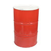 Picture of 55 Gallon Red Steel Tight Head, Unlined, White Cover, w/ 2" & 3/4" Tri-Sure Fittings, UN Rated