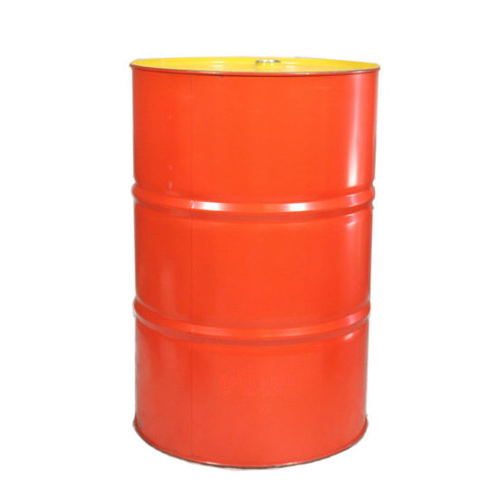 Picture of 55 Gallon Shell Red Steel Tight Head Drum, Unlined, Yellow Cover, 2" & 3/4" Tri-Sure Fitting, UN Rated
