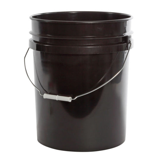 Picture of 5 Gallon Black Plastic HDPE Open Head Pail, UN Rated