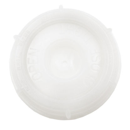 Picture of 70 MM, Natural PE Plastic Screw Cap 6TPI SC76R , White EPDM Gasket, 6TPI,SC76R, 3/4 Knockout & PVTFE1 Vent