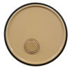 Picture of 2.5 - 7 Gallon Black Steel Ring Seal Cover, Buff Epoxy Phenolic Lining, w/ 2" Plug, 24 Gauge, EDPM Gasket, UN Rated