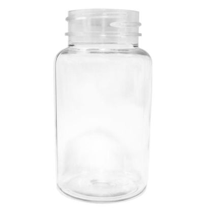 Picture of 120 CC, 4 oz, Clear PET Plastic Wide Mouth Round Jar, 38-400 Neck Finish