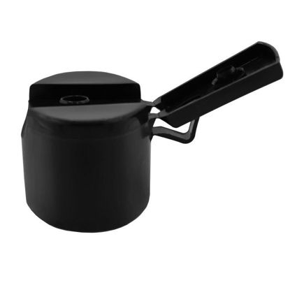 Picture of 28 mm Black PP Plastic Snap On Cap, No Liner