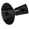 Picture of 28 mm Black PP Plastic Snap On Cap, No Liner